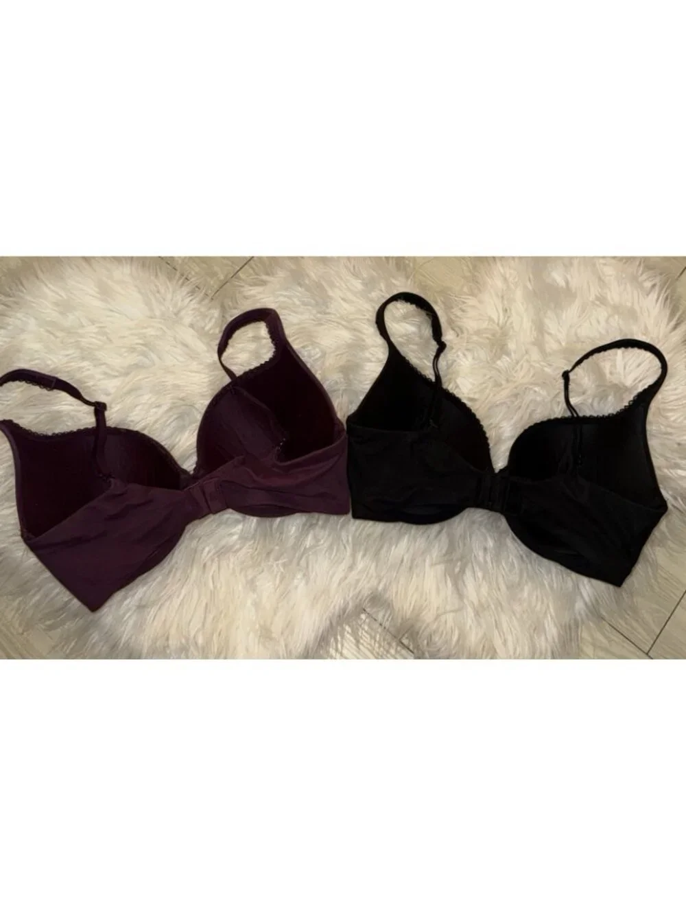 2 Victorias Secret Body By Victoria Perfect Shape Bras Lined UW Womens 32DD